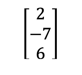 example of a column matrix