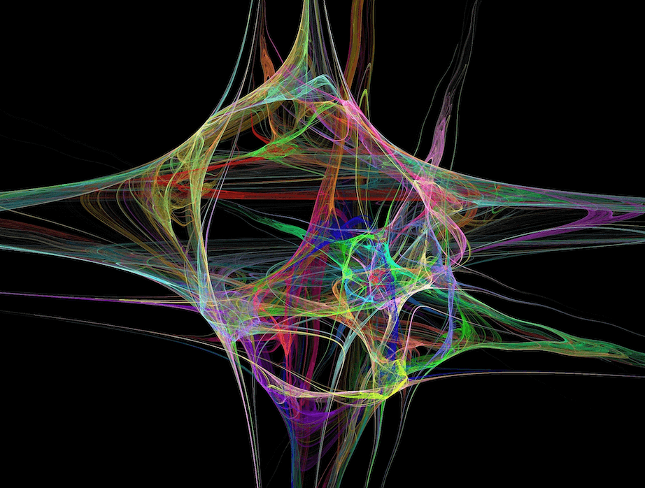 afbeelding van abstracte mengeling van kleuren